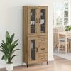 vidaXL Highboard Artisan-Eiche 69,5 x 34 x 180 cm Holzwerkstoff 3415860 Bild 4
