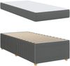 vidaXL Bettrahmen mit Matratze Dunkelgrau 90 x 200 cm Stoff 3398341 Bild 5