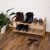 5 x Schuhregal Walnuss stapelbar Bild 2