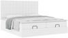 vidaXL Ottoman-Bett mit Matratzen Reinweiß 200x200 cm Kunstleder 3313660 Bild 5