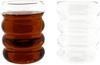 8er Trinkgläser-Set 350 ml Wave-Style Kaffeegläser Getränkebecher transparent Bild 3