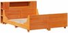 vidaXL Massivholzbett ohne Matratze Wachsbraun 140x200 cm Kiefernholz 3323769 Bild 3