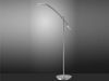 Kleine LED Stehleuchte VERONA dimmbar & schwenkbar in Silber, Höhe 126cm Bild 3