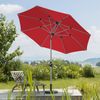 Schneider Alu Kurbelschirm Venedig 270cm Knicker Stock 38mm PES rot Bild 2