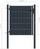 vidaXL Gartentor aus PVC und Stahl 100 x 100 cm Anthrazit 145233 Bild 4