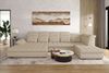 99rooms Toscana Wohnlandschaft Velours VOGUE Creme Links Bild 2