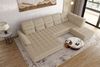 99rooms Toscana Wohnlandschaft Velours VOGUE Creme Links Bild 3