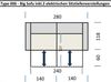 Big-Sofa >Wolve< 2x elektr. Verstellung, Kissen, Cord dunkelgrau - 280x108x118cm BxHxT Bild 5