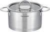 Hanseatic Topf-Set hanseatic, Edelstahl 18/10 (Set, 8-tlg, je 1 Fleischtopf 16/20/24 cm, Bratentopf 20 cm), handfreundliche Kaltmetallgriffe, Literskala, Glasdeckel, Induktion Bild 2