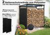 Quick Star Kaminholzregal Wetterschutz Seitlich für Kaminholzregale in Schwarz & Transparent, BxTxH:70x1x145 cm, PVC Beschichtung 260g/m² Bild 3