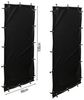 Quick Star Kaminholzregal Wetterschutz Seitlich für Kaminholzregale in Schwarz & Transparent, BxTxH:70x1x145 cm, PVC Beschichtung 260g/m² Bild 2
