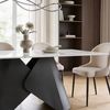 IDIMEX Esstisch LAZIO, Design Tisch 180x90 cm in Marmor-Optik aus Keramik und Metall Schwarz/ Bild 3