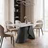 IDIMEX Esstisch LAZIO, Design Tisch 180x90 cm in Marmor-Optik aus Keramik und Metall Schwarz/ Bild 2