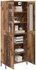 vidaXL Highboard Wandmontiert Altholz 69,5 x 34 x 180 cm Holzwerkstoff 3415809 Bild 3