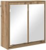 vidaXL Badezimmerspiegelschrank mit Tür Artisan-Eiche 60 x 20 x 60 cm 888786 Bild 2