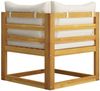 vidaXL 2-Sitzer-Gartenbank mit Cremeweißen Kissen 3068852 Bild 5