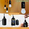 Skandika LED Gartenleuchte Campinglampe Narvik 4er-Set, hängend, tragbare Zeltlampe, Pull Light, batteriebetriebene Glühbirne mit Zugschalter, Outdoor, Keller, Garage Bild 2