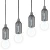 Skandika LED Gartenleuchte Campinglampe Narvik 4er-Set, hängend, tragbare Zeltlampe, Pull Light, batteriebetriebene Glühbirne mit Zugschalter, Outdoor, Keller, Garage Bild 5