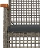 vidaXL 7-tlg. Garten-Essgruppe mit Kissen Grau Poly Rattan 3213614 Bild 5