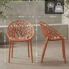 CLP Gartenstuhl Hope mit Lehne stapelbar wetterfest UV-beständig bis 150 kg,terracotta Bild 2