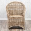 Rattan-Sessel CHARLOTTE Antique Grey mit Sitzkissen Stuhl Armlehnstuhl Rattan Bild 5