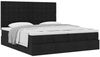 vidaXL Ottoman-Bett mit Matratzen Schwarz 200x200 cm Stoff 3313743 Bild 5