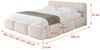 ALTDECOR Polsterbett ELVA-v1 (Polsterbett mit Bettkasten und Lattenrost, Boxbett ohne Matratze), Doppelbett mit Stauraum, Bett mit Kopfteil Bild 4