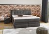 Boxspringbett 180x200 cm H3 Federkernmatratzen Bonell Topper Cord Dunkelgrau Bild 2