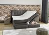 Boxspringbett 180x200 cm H3 Federkernmatratzen Bonell Topper Cord Dunkelgrau Bild 5