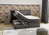 Boxspringbett 180x200 cm H3 Federkernmatratzen Bonell Topper Cord Dunkelgrau Bild 4
