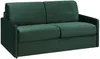 Schlafsofa 3-Sitzer Samt CALIFE - Tannengrün - Liegefläche: 140 cm - Matratzenhöhe: 22 cm Bild 2