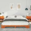 vidaXL Bettrahmen Braun 180 x 220 cm Massives Kiefernholz 872928 Bild 3
