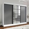 A&J MöbelLand GmbH Schiebetürenschrank ORAVIA mit Spiegel – Breite 200 cm (TOP PRODUKT! Wählen Sie das ideale Modell für Ihr Schlafzimmer! Breite: 200 cm, Höhe: 215 cm, Tiefe: 60 cm, Moderne Möbel mit funktionalem Design und hoher Verarbeitungsqualität... Bild 2
