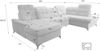 robin 'NEO' Ecksofa mit Schlaffunktion und verstellbarer Bettkasten, Chenille-Stoff creme, 343 x 210 x 90 cm Bild 3
