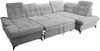 robin 'NEO' Ecksofa mit Schlaffunktion und verstellbarer Bettkasten, Chenille-Stoff creme, 343 x 210 x 90 cm Bild 4