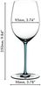 RIEDEL 4900/0T FATTO A MANO Cabernet / Merlot Weinglas - Stiel TÜRKIS Bild 2
