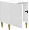 vidaXL Nachttisch Hochglanz Weiß 43 x 34,5 x 50 cm Holzwerkstoff 894573 Bild 3