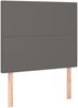 vidaXL Boxspringbett mit Matratze Grau 90x190 cm Kunstleder 3137519 Bild 5