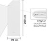 La Vida Premium 2 Sauna-Handtücher Weiß Frottee 100% Baumwolle, weich, saugstark und schnelltrocknend, XXL Badetuch, 70x200 cm, Strandtuch Bild 5