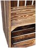Holzkiste Obstkiste Weinkiste Vintage Geflammt 50 x 40 x 30cm Regal Kurz Bild 4