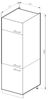Hochschrank R-Line Anthrazit Hochglanz 60 cm mit Türen Vicco Bild 3