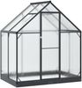 vidaXL Garten Gewächshaus mit Tür Anthrazit 183,5 x 123 x 207 cm 42036859 Bild 2