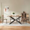 Tischgestell Bemeenel 120x75x72 cm Stahl Schwarz [en. casa] Bild 2