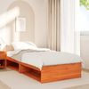 vidaXL Tagesbett mit Matratze Wachsbraun 100x200 cm Massivholz Kiefer 3324594 Bild 3