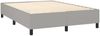 vidaXL Boxspringbett mit Matratze & LED Hellgrau 140x190 cm Stoff 3135029 Bild 5