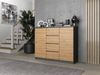 Raumhirsch Furniture Kommode Sideboard 120 cm breit (Maße 40 x 120 x 97 cm mit 2 Türen, 4 Schubladen), verschiedene Farben Bild 2