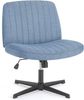 DUMOS Bürostuhl Ohne Armlehne Schneidersitz Stuhl, mit Verbreitertem Criss Cross Chair, drehbar Bild 4
