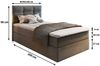 Masseno Boxbett GLOS 100x200 cm mit Bonell Matratze und Topper Bild 3