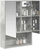 vidaXL Badezimmerspiegelschrank mit Regal Beton Grau 50 x 14,5 x 70 cm 889202 Bild 3