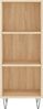 vidaXL Sideboard Sonoma-Eiche 34,5x32,5x90 cm Holzwerkstoff 828727 Bild 4